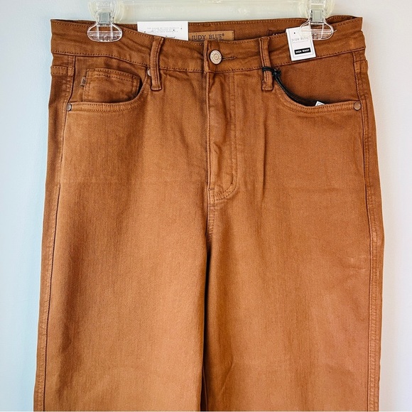 Judy Blue Dyed High Waisted Wide Crop Jeans - Picture 5 of 11